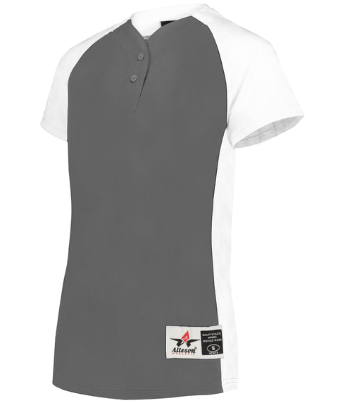 Alleson Girls Two-Button Softball Jersey